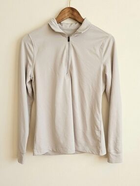 Oobe Hydrovent Light Grey 1/2 Zip Pullover Jacket Size Small